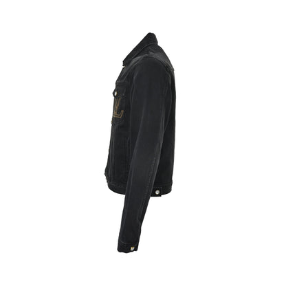 Louis Vuitton 24Fw embroidered logo denim jacket