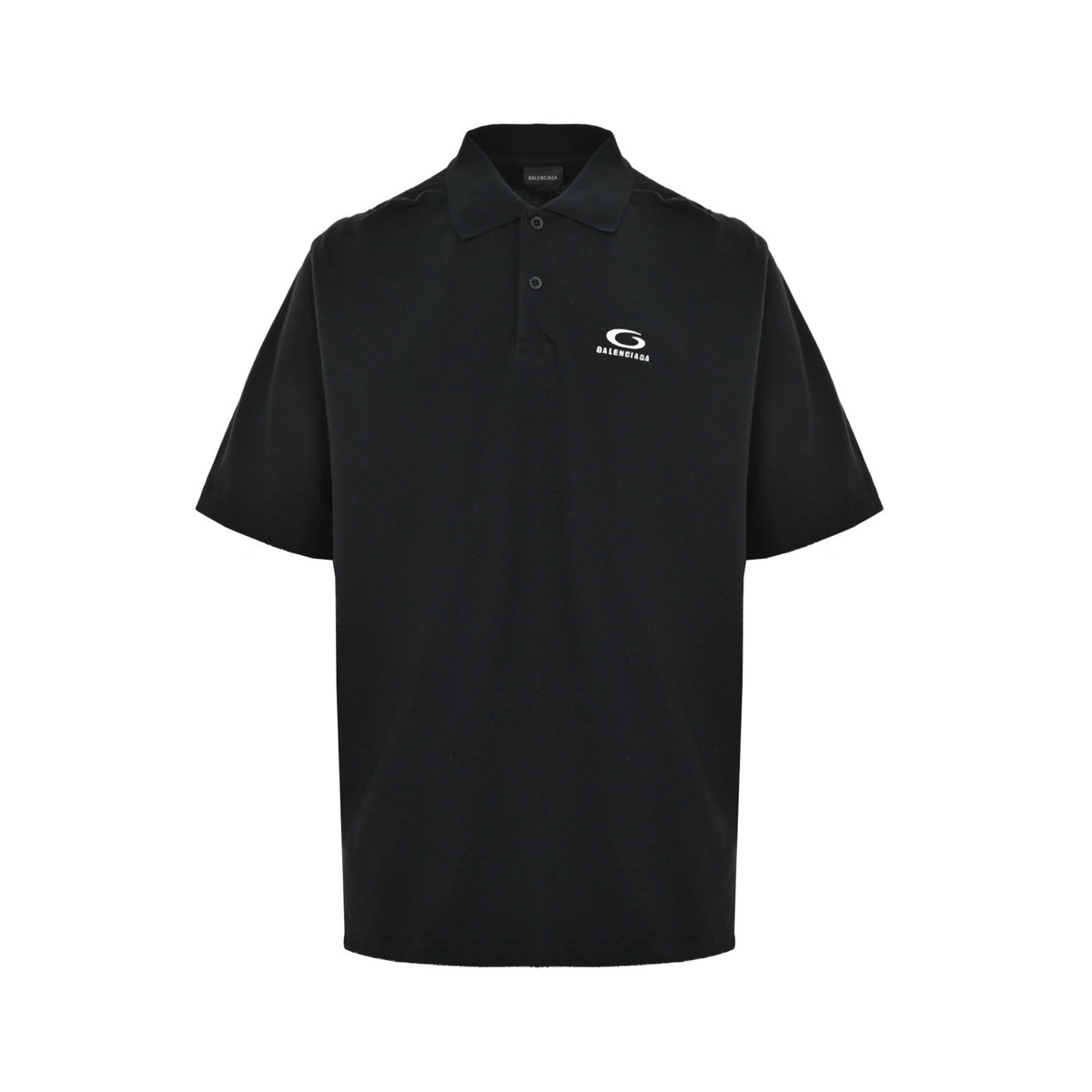 Balenciaga ring embroidered pique Polo short sleeves