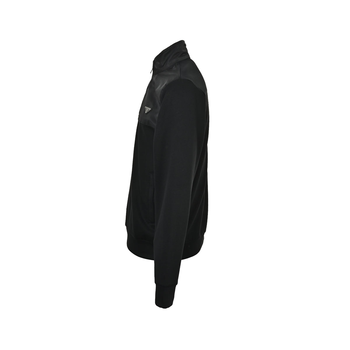 Prada Re-Nylon nylon half-zip patchwork jacket