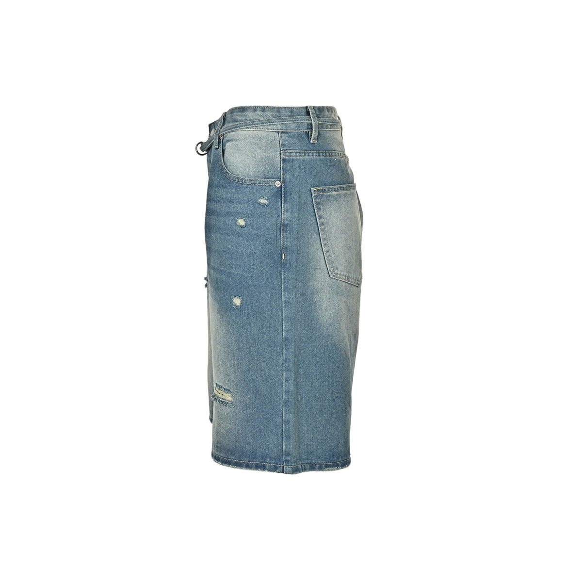Acne Studios waistband ripped denim shorts