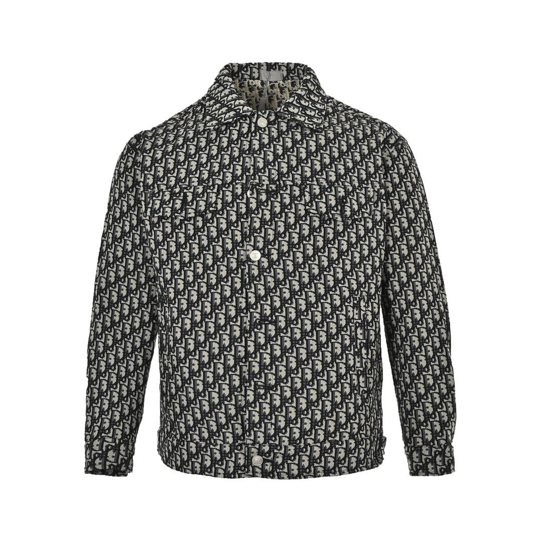 Dior classic old flower jacquard shirt jacket