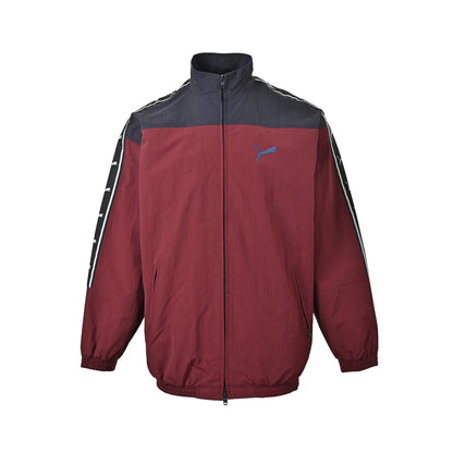 Balenciaga/Puma co-branded purple retro logo jacket