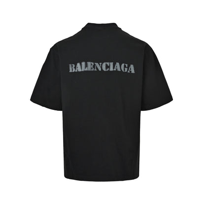 Balenciaga blurred letter print short sleeves