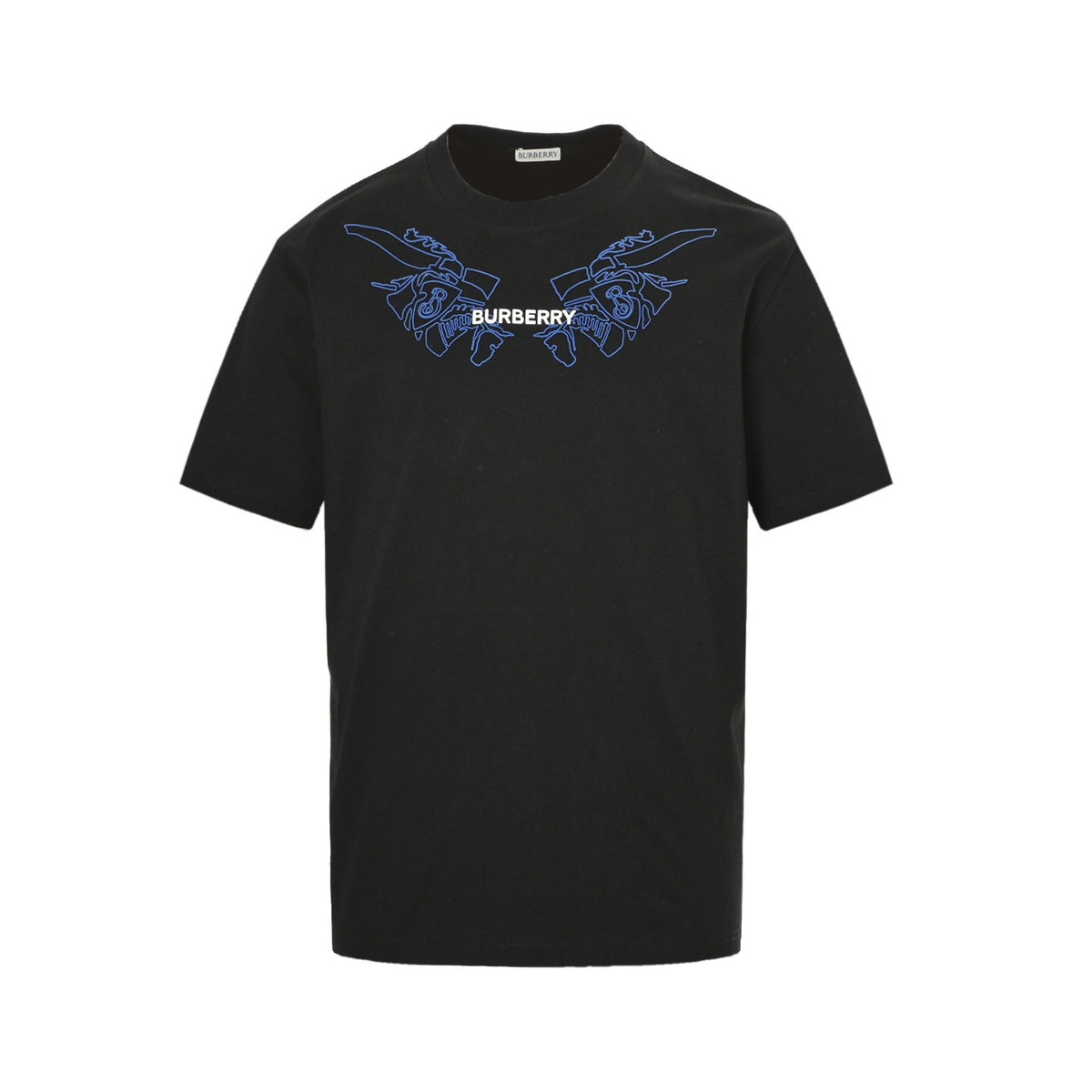 Burberry 25ss collar knight war horse print short sleeves