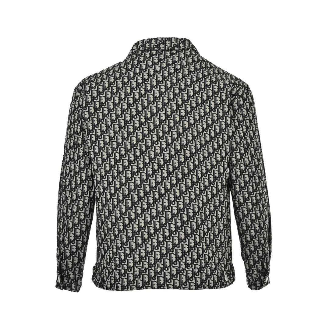 Dior classic old flower jacquard shirt jacket