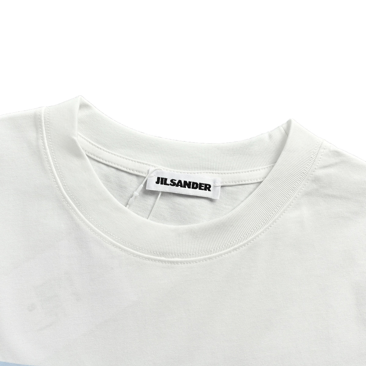 JIL SANDER blue sky print short sleeves