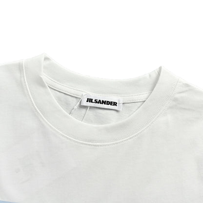 JIL SANDER blue sky print short sleeves