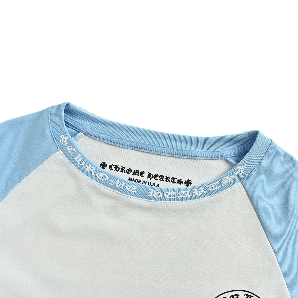 Chrome Hearts/Chrome Heart 23ss horseshoe stitching printed long-sleeved T-shirt
