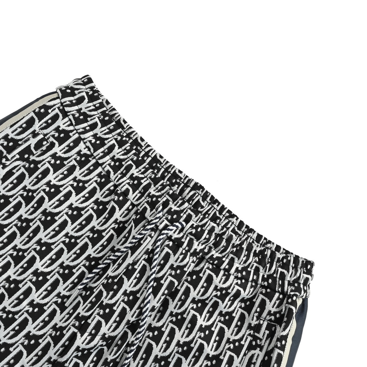 Dior all-over printed jacquard side webbing suit trousers