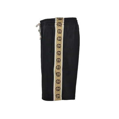 Gucci 20ss double G reflective webbing shorts on the side