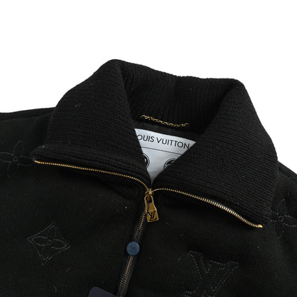 Louis Vuitton 25Fw old flower embroidered knitted down jacket