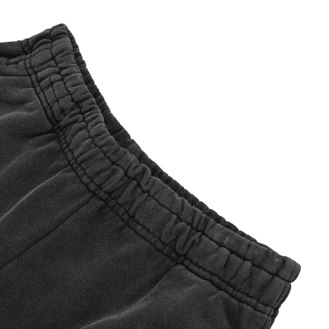 Balenciaga/Balanciaga 24ss double ring flame washed shorts