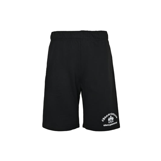 Chrome Hearts Sanskrit triple cross flower embroidered shorts