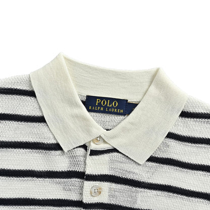 Ralph Lauren pony logo striped knitted Polo short sleeves