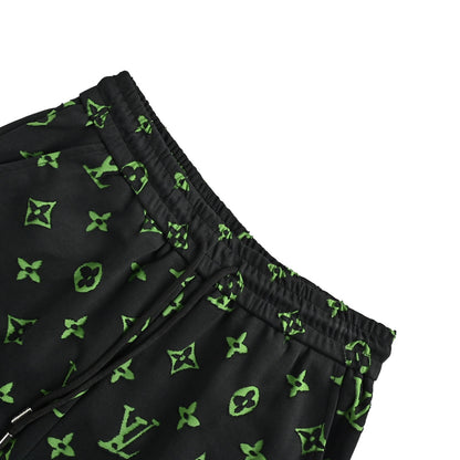 Louis Vuitton 26ss presbyopic logo burnt shorts