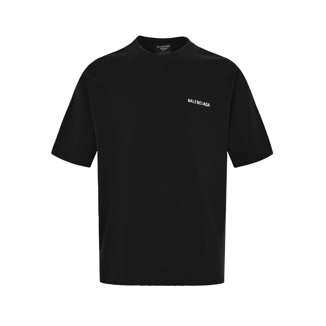 Balenciaga 22ss front and back letter print short sleeves