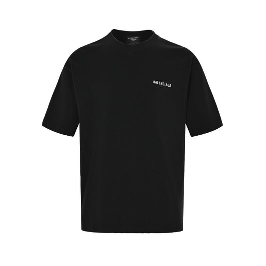 Balenciaga 22ss front and back letter print short sleeves