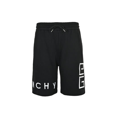 GIVENCHY three-dimensional embroidered letter logo shorts