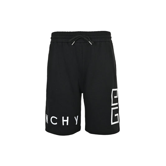 GIVENCHY three-dimensional embroidered letter logo shorts
