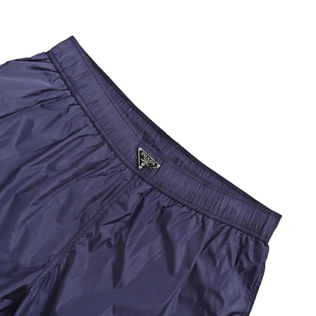 Prada nylon shorts with triangle waistband