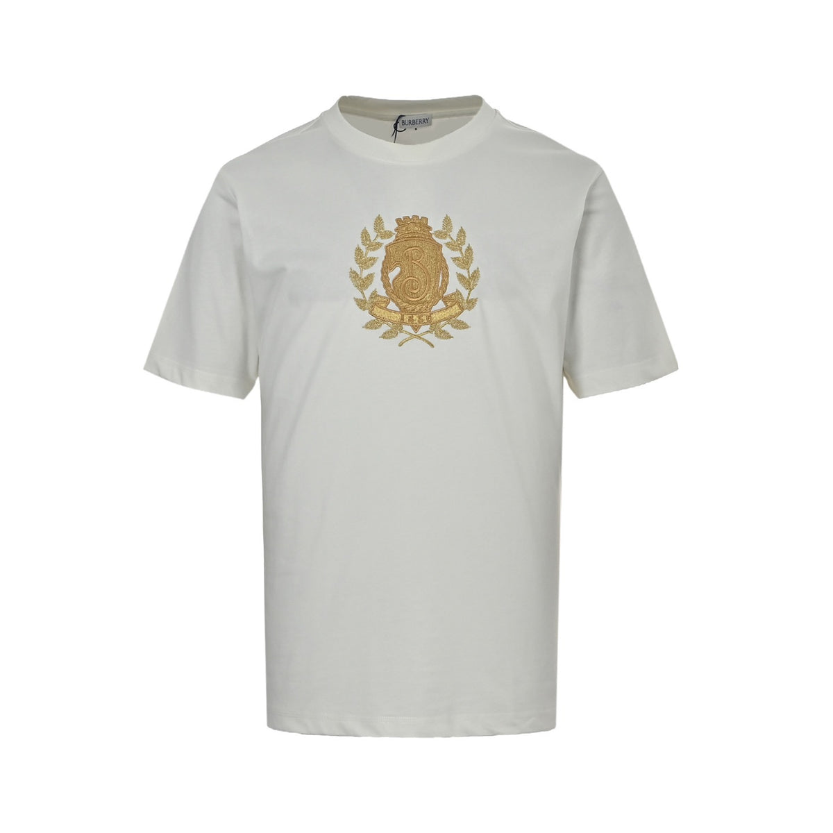 Burberry oak leaf shield logo embroidered short sleeves
