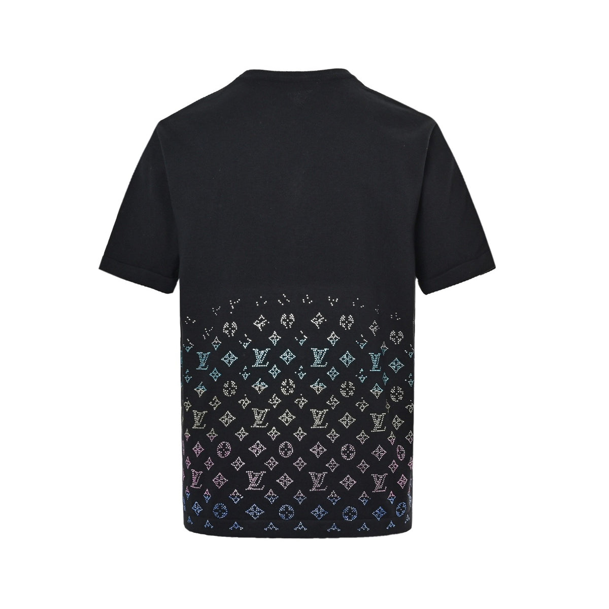 Louis Vuitton 25ss gradient old flower diamond knitted short sleeves