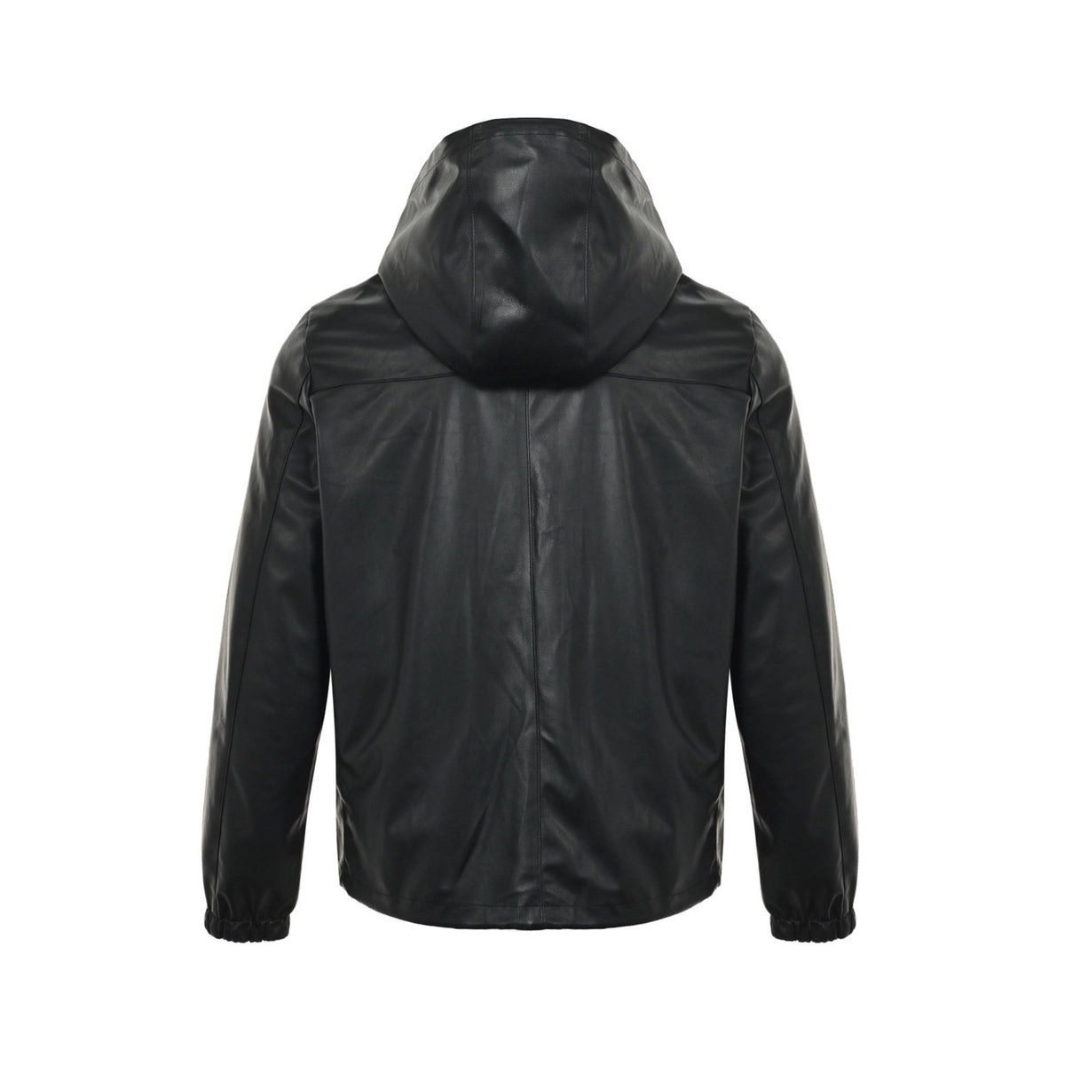 Prada 25Fw reversible leather nylon hooded jacket