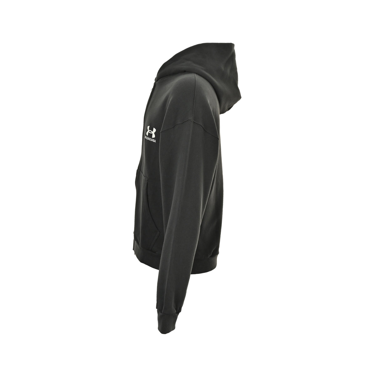 Balenciaga/Balanciaga Under Armor joint embroidered zipper hooded jacket