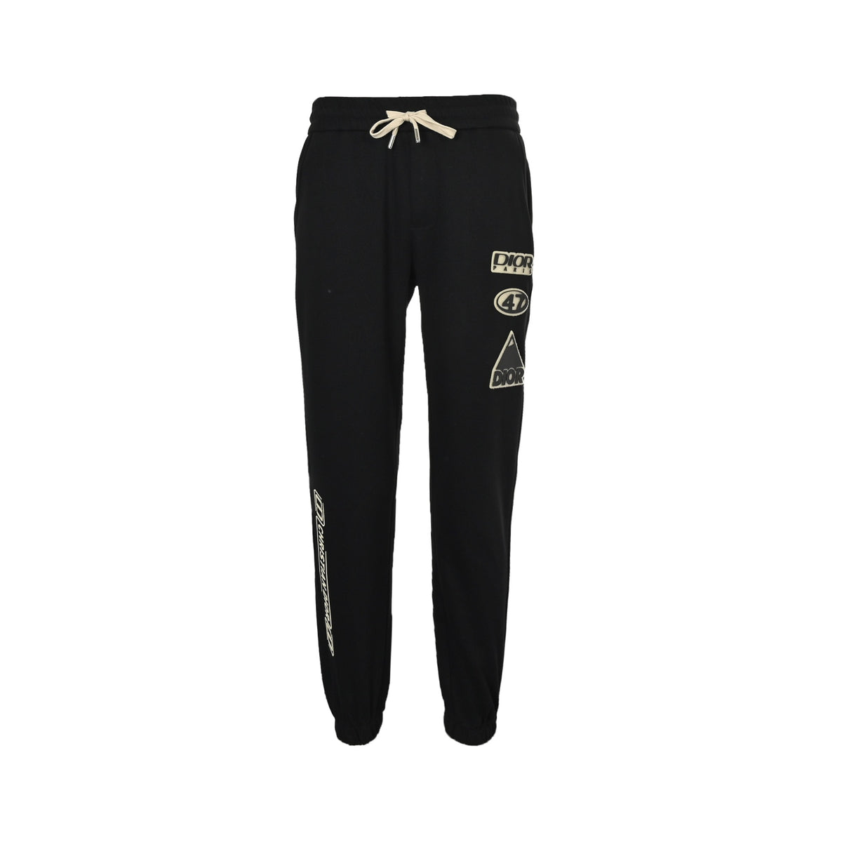 Dior 25Fw laminated letter logo trousers