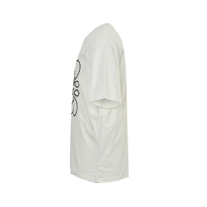 Loewe/Luo Yiwei 25ss embroidered logo logo short sleeves