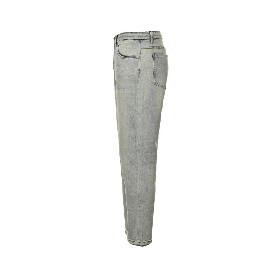 Burberry back pocket hollow war horse jeans