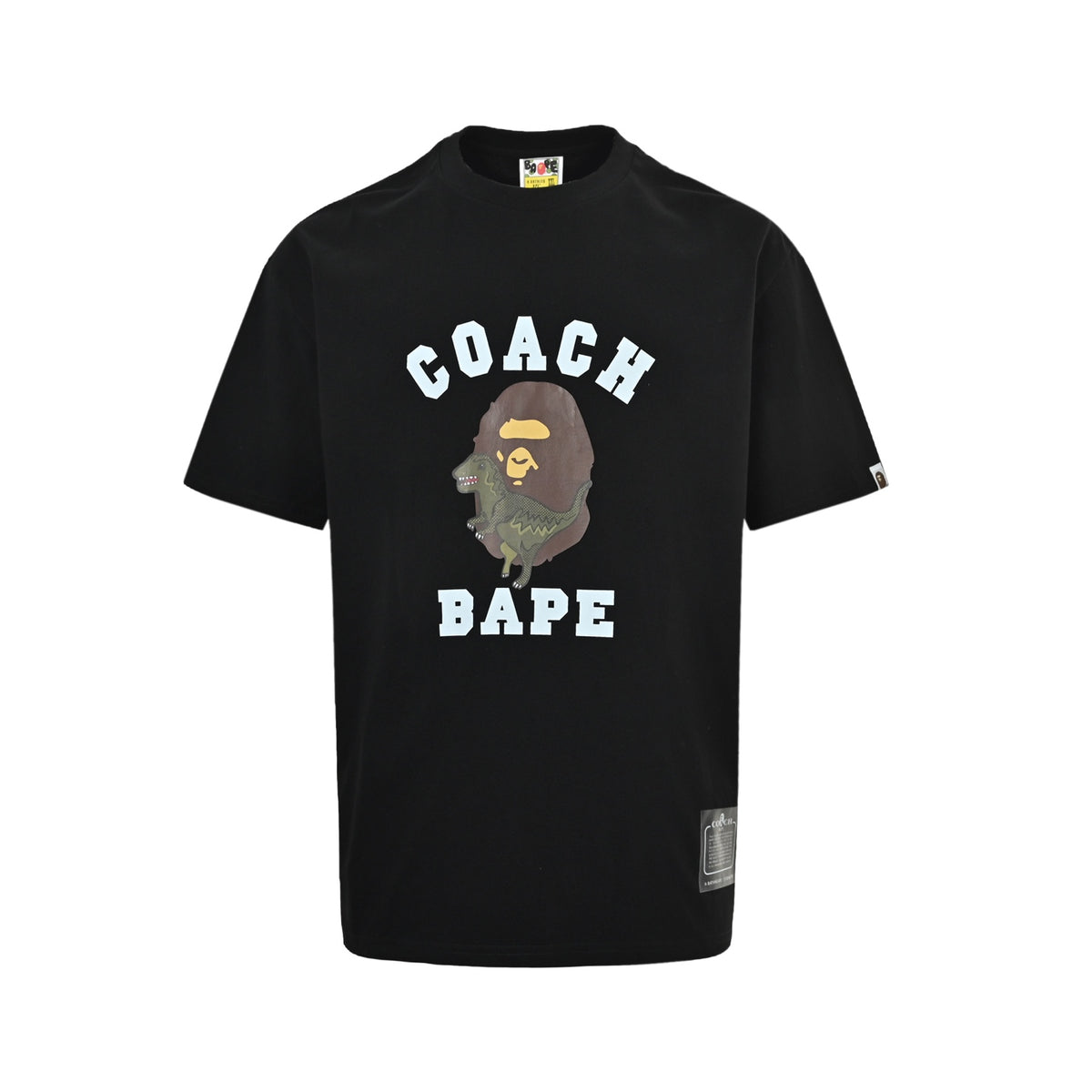 BAPE & COACH 26ss joint model dinosaur ape head print short sleeves