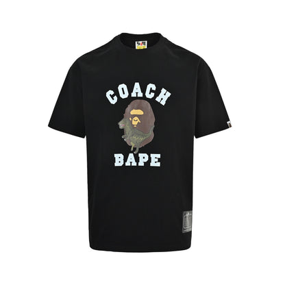 BAPE & COACH 26ss joint model dinosaur ape head print short sleeves