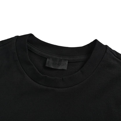 Moncler/muzzled short sleeves with embroidered logo on the chest