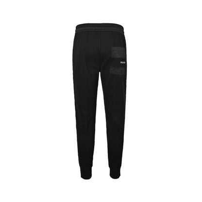 Prada 25ss back pocket letter stitching side stitching red tape trousers