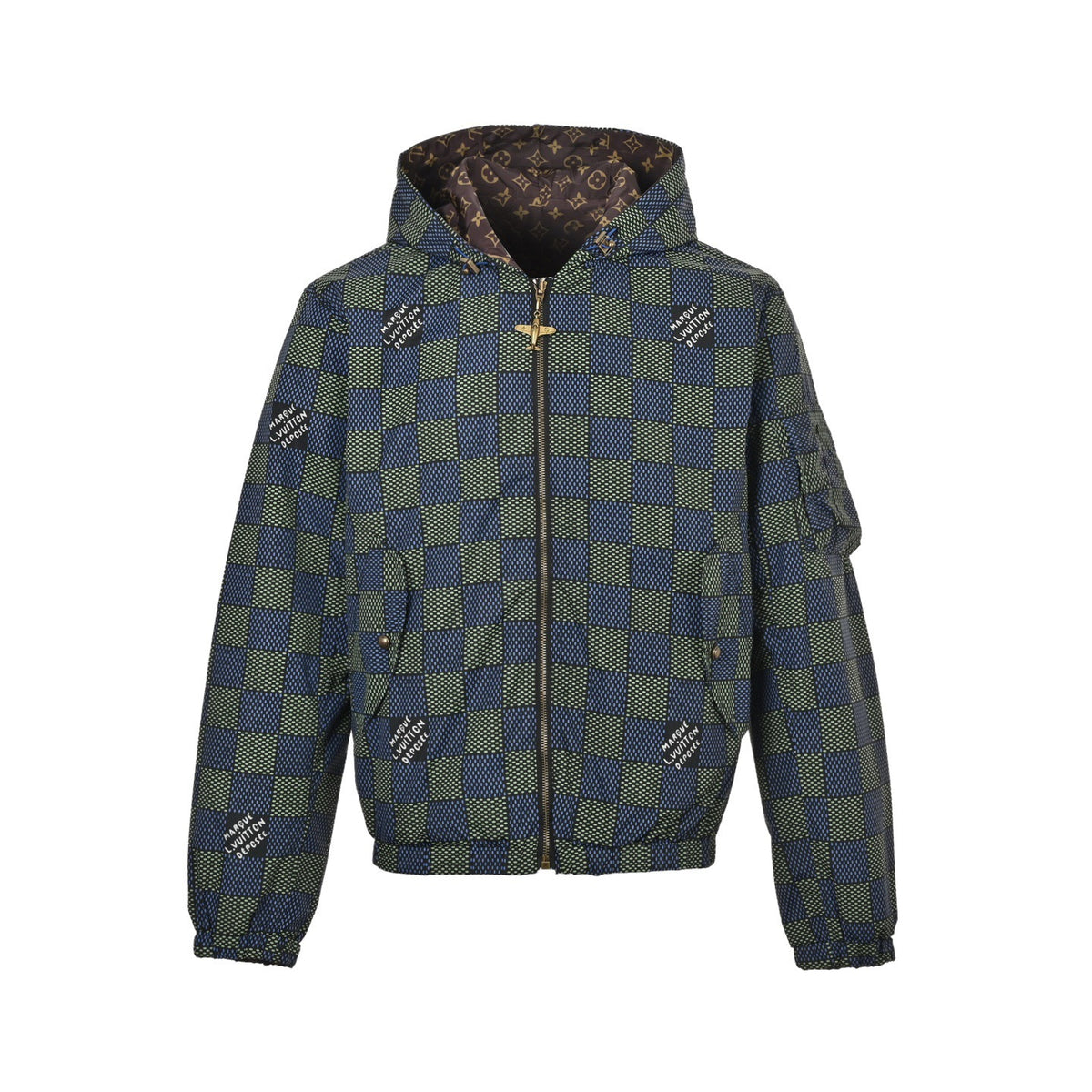 Louis Vuitton presbyopic checkerboard double-sided jacket