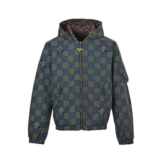 Louis Vuitton presbyopic checkerboard double-sided jacket