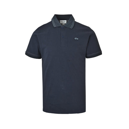 Lacoste/crocodile gold edge crocodile embroidered Polo short sleeves