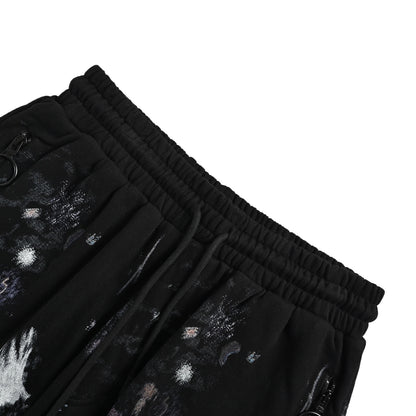 OFF WHITE starry sky fireworks splash shorts