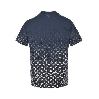 Louis Vuitton 22ss gradient all-over presbyopia printed short sleeves