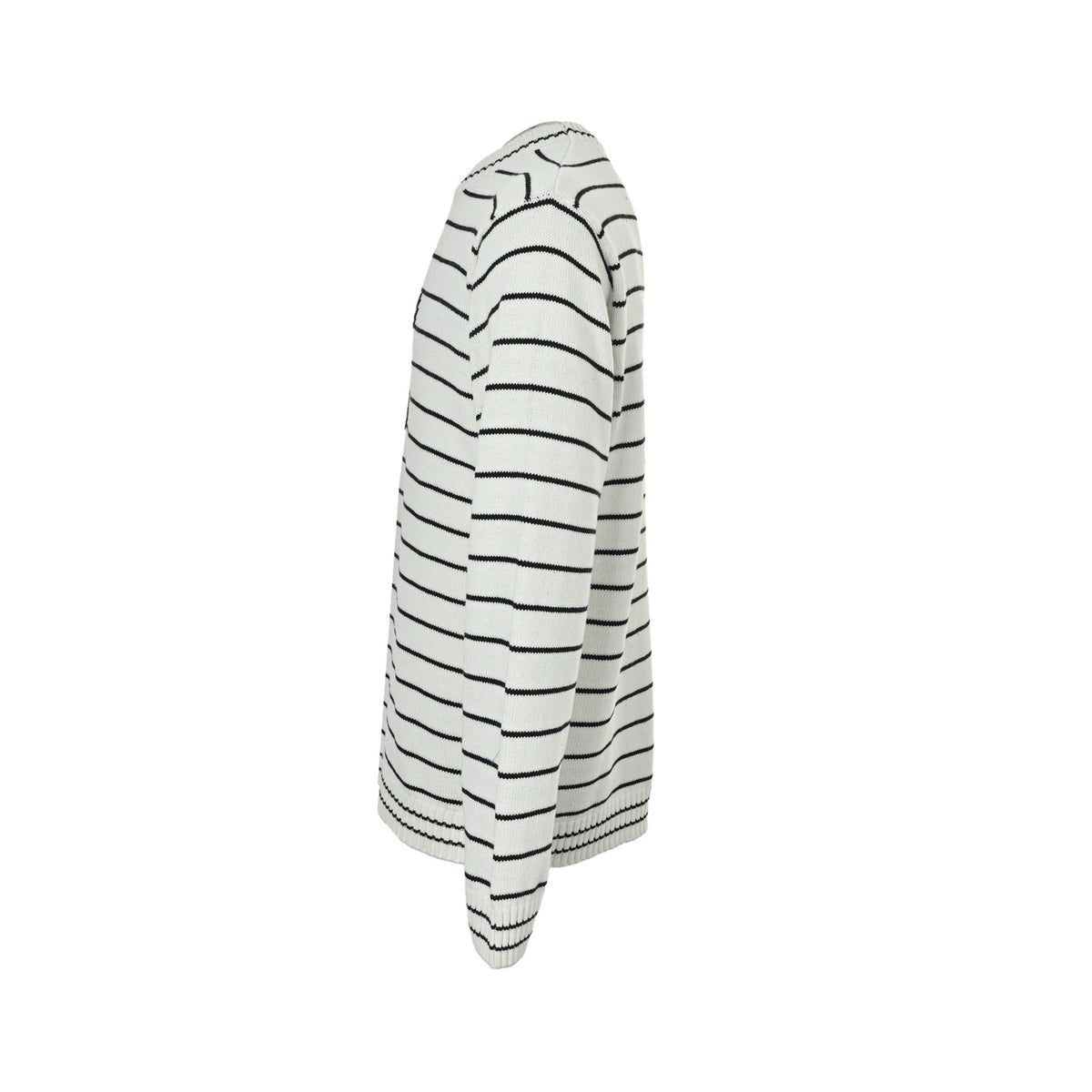 Prada letter jacquard striped crew neck sweater