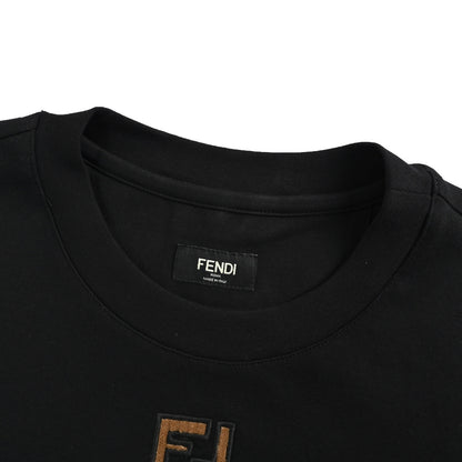 Fendi short sleeves with FF logo embroidery on the neckline