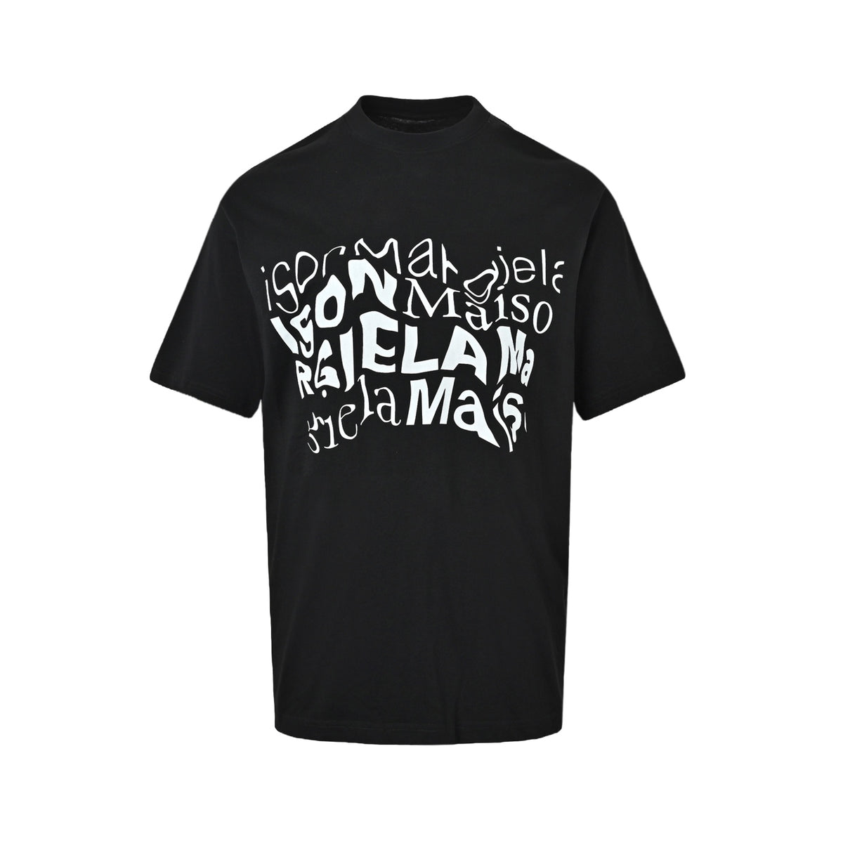 Maison Margiela/Margiela twisted logo printed round neck short sleeves