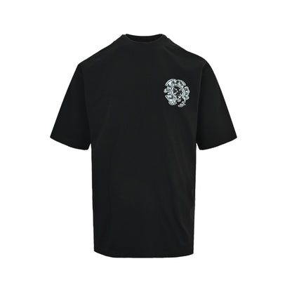 Chrome Hearts Heavy Industry Scroll Patch Embroidered Short Sleeves