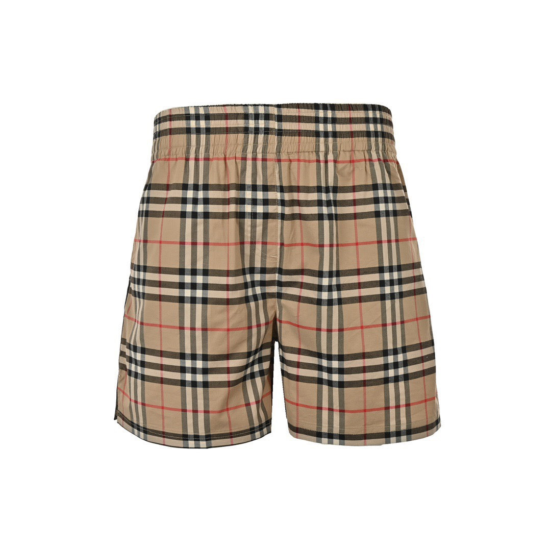 Burberry classic black webbing plaid shorts