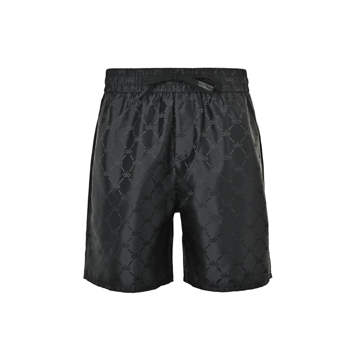 ALO dark jacquard logo beach shorts
