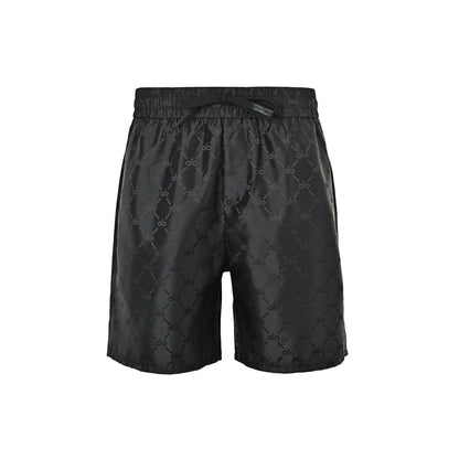 ALO dark jacquard logo beach shorts