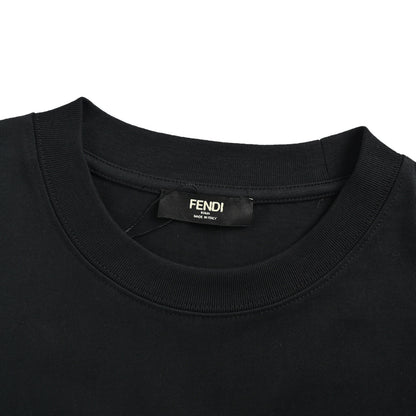 Fendi 26ss FF letter logo printed short sleeves