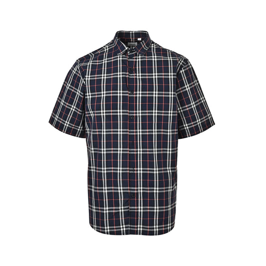Burberry plaid classic element short-sleeved shirt