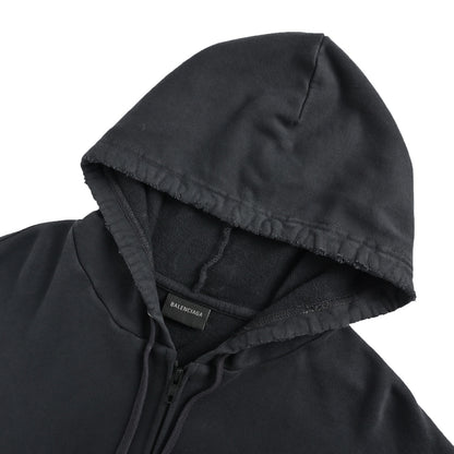 Balenciaga/Balanciaga glue printed zipper silhouette hooded jacket